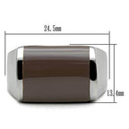 Stainless steel epoxy ring for men with sleek design and comfortable fit, ideal for everyday wear