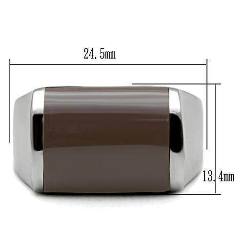 Stainless steel epoxy ring for men with sleek design and comfortable fit, ideal for everyday wear