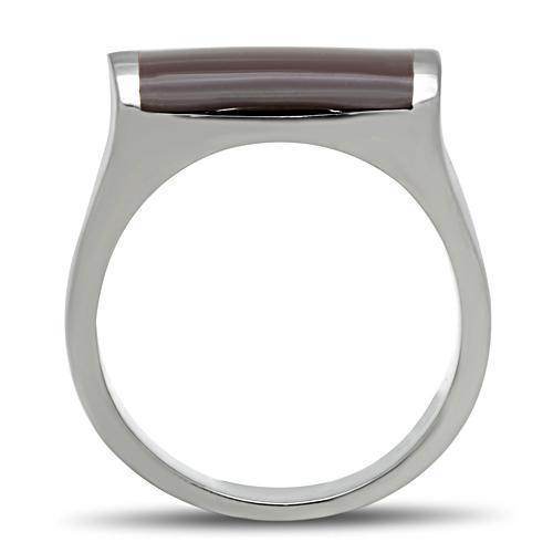 Stainless steel epoxy ring for men featuring a sleek design and smooth finish