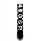 VacationGrabs stainless steel scallop ring with sparkling stones for a stylish accessory