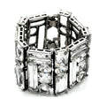 Statement crystal cuff bracelet featuring bold, sparkling crystals in a chic design