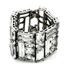 Statement crystal cuff bracelet featuring bold, sparkling crystals in a chic design