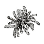 Stunning silver women's statement ring with sparkling rhinestones, perfect for fashion enthusiasts shopping womens statement rings online.