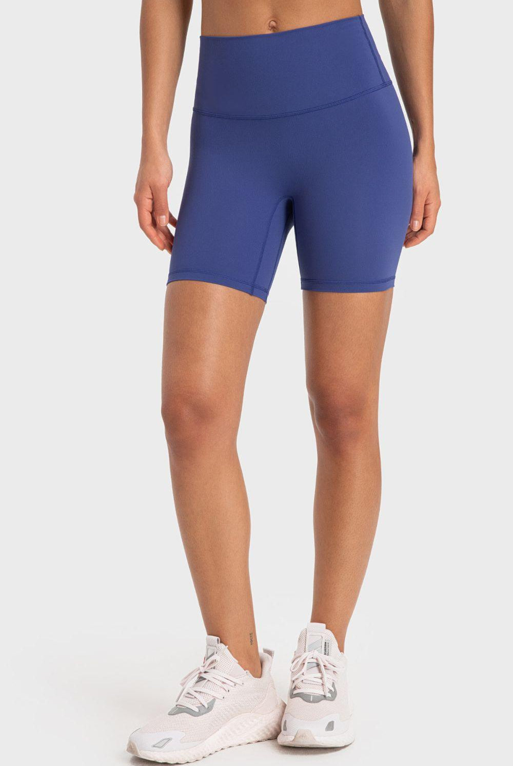 Women's Shorts Staying Cozy Wide Waistband Biker Shorts