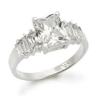 Elegant sterling silver fashion rings featuring a large center stone and accent stones for a stunning look