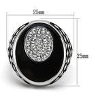 Stylish mens jewelry vacation ring featuring a unique design with sparkling stones and black enamel