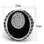 Stylish mens jewelry vacation ring featuring a unique design with sparkling stones and black enamel