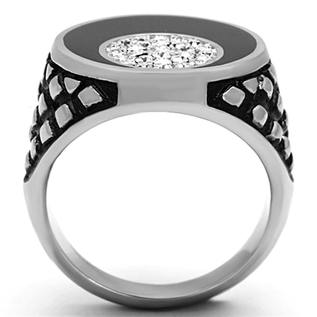 Stylish mens jewelry vacation ring with a sleek design and sparkling stone details