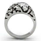 Stylish mens zirconia ring featuring a unique textured design and sparkling center stone