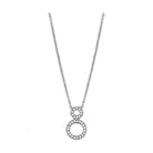 Elegant silver necklace with a circular pendant, perfect as stylish vacation jewelry for women