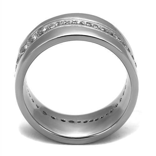 Stylish vacation ring for men featuring a sleek design and elegant crystal accents