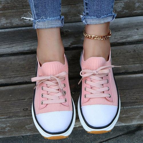 Women's Shoes Summer Woman Vulcanize Shoes Knitted Breathable Sneakers