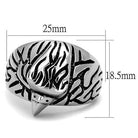 VacationGrabs synthetic crystal eagle ring with intricate design and textured finish for stylish men's jewelry