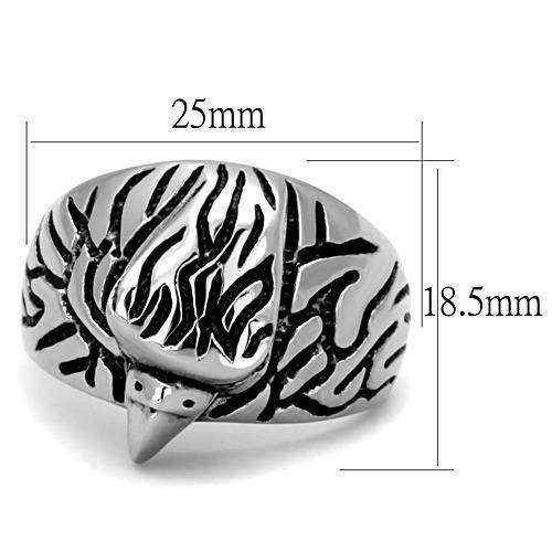 VacationGrabs synthetic crystal eagle ring with intricate design and textured finish for stylish men's jewelry