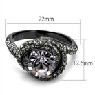 VacationGrabs synthetic crystal fashion rings featuring a large central stone and sparkling accents