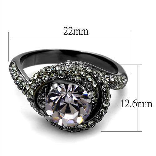 VacationGrabs synthetic crystal fashion rings featuring a large central stone and sparkling accents