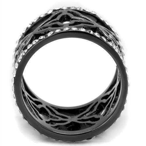 Stylish women's ring featuring intricate designs and synthetic crystal jewelry accents for any occasion