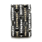 Stylish women's ring featuring intricate design with synthetic crystal jewelry for a chic look