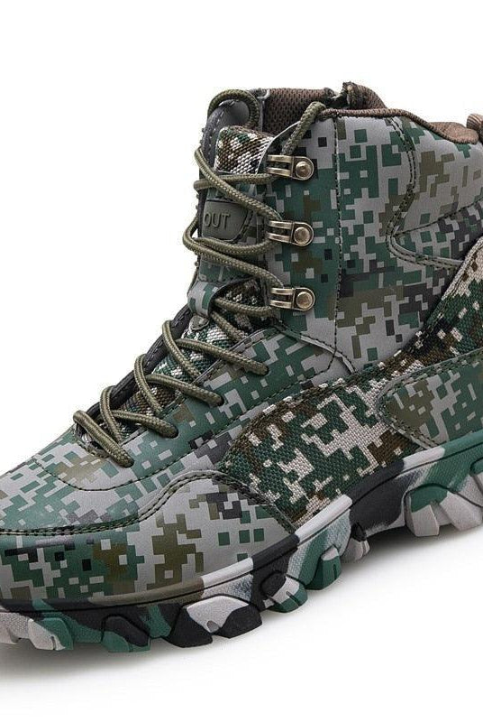 Men's Shoes - Boots Tactical Combat Boots Mens Trekking Mountaineering Boots