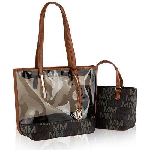 Wallets, Handbags & Accessories Tayla 2 Pc Tote & Mini Handbag Vegan Leather Women