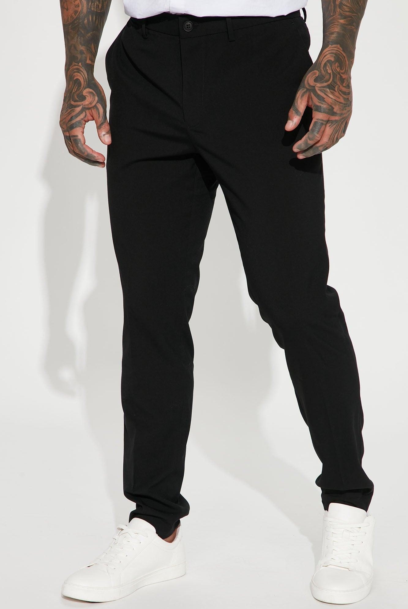 Men's Pants The Modern Stretch Slim Trouser - Black