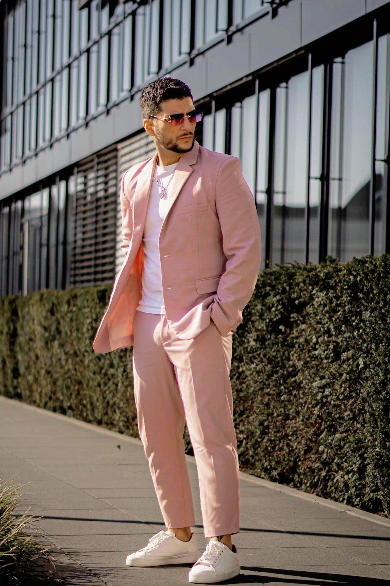 The Modern Stretch Slim Trouser - Mauve - VacationGrabs
