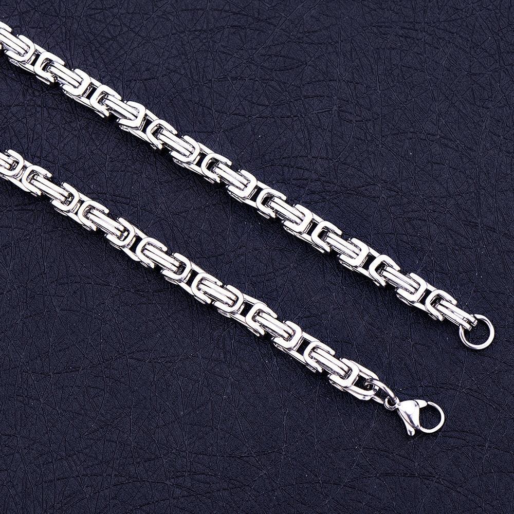 Men's Jewelry - Necklaces Titanium Steel Chain Necklace Mens Urban Jewelry 24 / 28 Inch