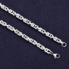VacationGrabs titanium steel chain necklace with a sleek and modern design for men