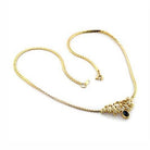 Stunning top grade crystal gold necklace featuring elegant design and shimmering details