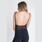 Ivory Felix transparent floral blouse with delicate straps, perfect for casual and trendy outfits
