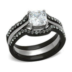 Elegant two tone engagement rings for women featuring a sparkling center stone and intricate band design