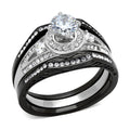 Stunning unique black and silver rings for women featuring a sparkling center stone and elegant design
