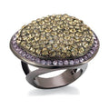 Unique gold fashion ring with sparkling stone embellishments for a stunning jewelry look