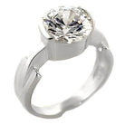 Elegant unique silver rings for women featuring a large sparkling crystal centerpiece