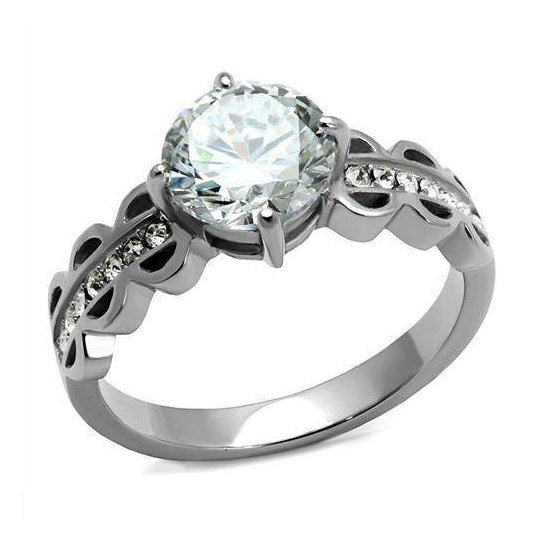 Stylish women's ring with a large round stone, perfect unique vacation jewelry accessories