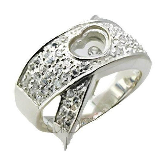 Stylish silver ring featuring a heart design, perfect as unique vacation jewelry for women