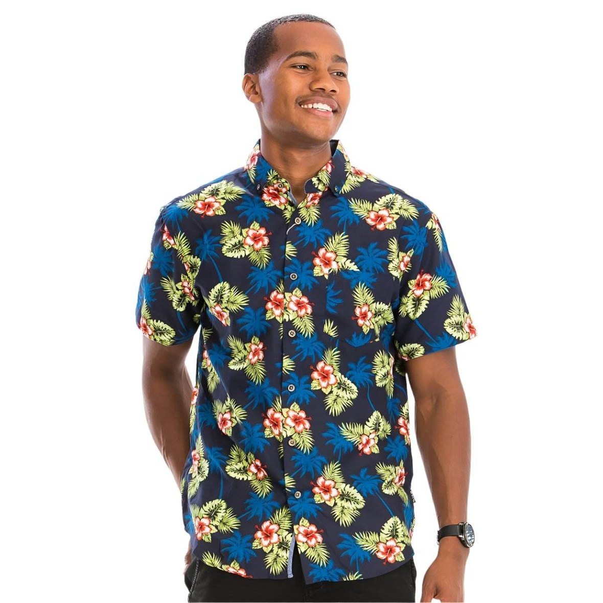 Mens vacation floral shirts for men featuring vibrant tropical prints and a comfortable fit