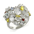 Stunning ring with multi-colored gems, perfect vacation jewelry for women to elevate any outfit