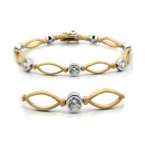 Elegant women's bracelet with gold and silver accents, perfect as vacation jewelry for women
