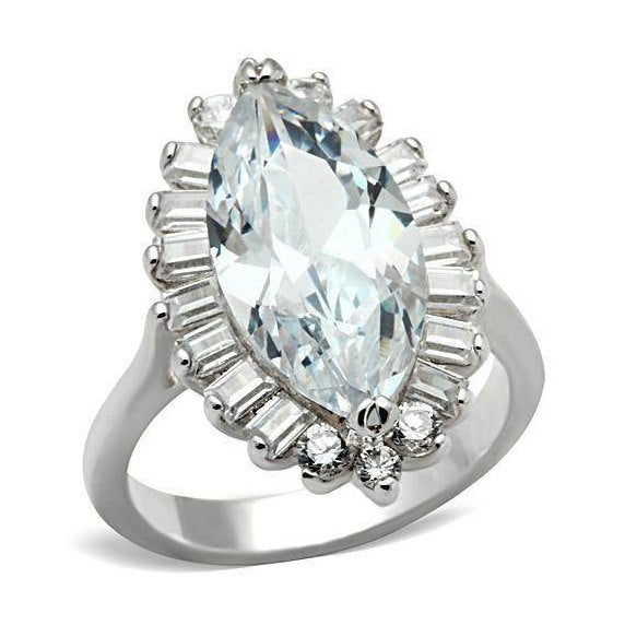 Stunning Women's Ring with Marquise Cut Stone, Perfect as vacation jewelry for women