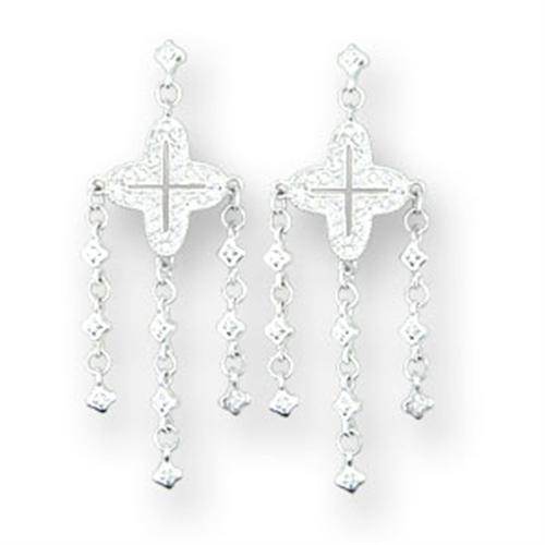 Elegant silver earrings with hanging chains, perfect vacation jewelry for women