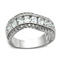 Elegant silver ring with sparkling stones, perfect as vacation jewelry for women