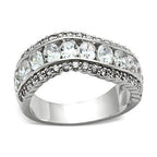 Elegant silver ring with sparkling stones, perfect as vacation jewelry for women
