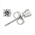 Sparkling Round Silver Stud Earrings, perfect vacation jewelry for women enhancing any outfit