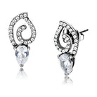 Elegant silver earrings with sparkling stones, perfect vacation jewelry for women