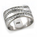 Elegant vacation jewelry silver ring with sparkling diamonds and polished finish for stylish summer looks