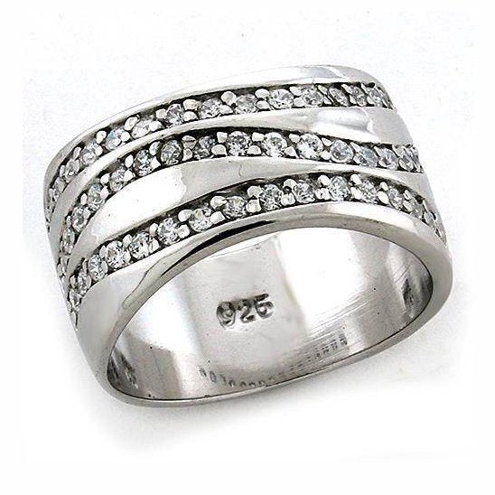Elegant vacation jewelry silver ring with sparkling diamonds and polished finish for stylish summer looks