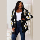 Trendsi vacation style floral cardigan with cheerful flower design perfect for casual outings
