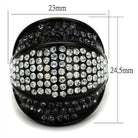 Stylish women's ring featuring sparkling gems, perfect for vacation style jewelry lovers