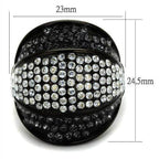 Stylish women's ring featuring sparkling gems, perfect for vacation style jewelry lovers